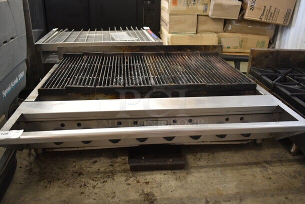 Vulcan VACB47N-21 Stainless Steel Commercial Countertop Natural Gas Powered Charbroiler Grill.  - Image 1 of 6