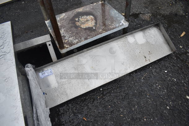 Metal Wall Mount Shelf w/ Brackets. 48x12x9 - Image 3 of 3