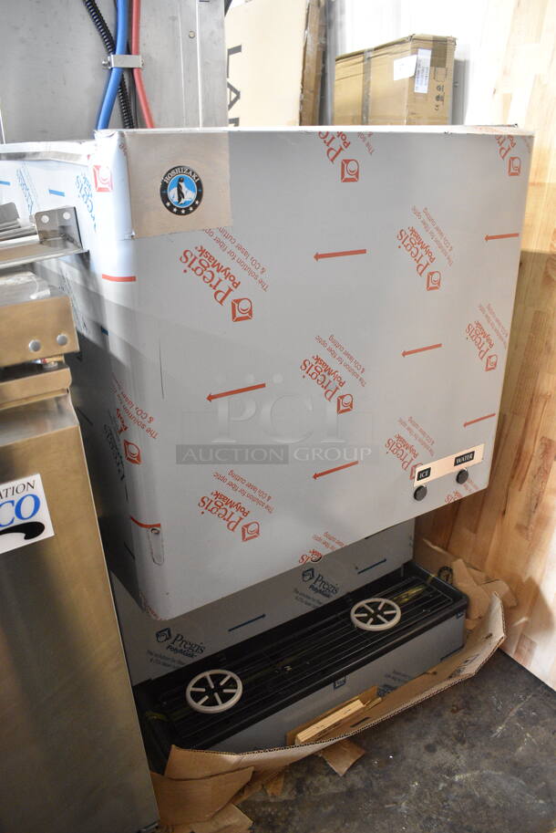 BRAND NEW SCRATCH AND DENT! 2024 Hoshizaki DCM-500BAH Stainless Steel Commercial Countertop Ice Maker and Water Dispenser - 40 lb. Storage. 115-120 Volts, 1 Phase.   - Image 3 of 8