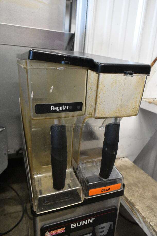 Bunn MHG Stainless Steel Commercial Countertop 2 Hopper Coffee Bean Grinder. 120 Volts, 1 Phase. Tested and Working! - Image 3 of 9