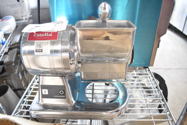 Estella 348CG12 Stainless Steel Commercial Countertop Cheese Grater. 120 Volts, 1 Phase. Tested and Working! - Image 1 of 6