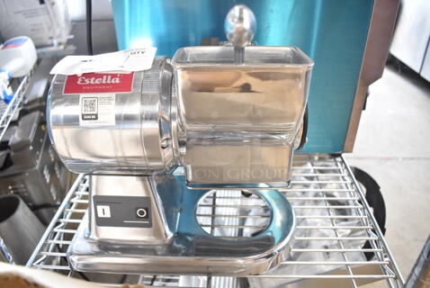 Estella 348CG12 Stainless Steel Commercial Countertop Cheese Grater. 120 Volts, 1 Phase. Tested and Working!