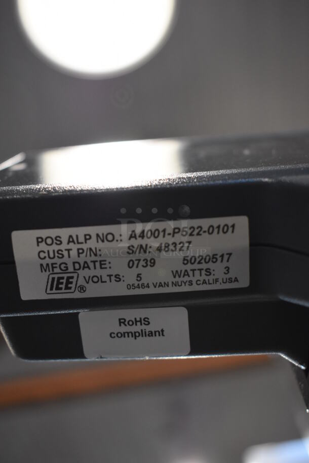 Micros 15" POS Monitor, Epson M129H Receipt Printer, Credit Card Reader, Barcode Scanner and Metal Cash Drawer - Image 8 of 8