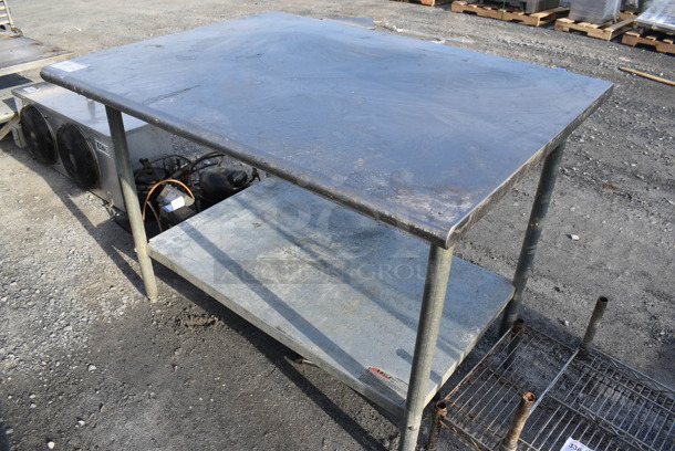 Stainless Steel Table w/ Metal Under Shelf. 48x36x35 - Image 2 of 5