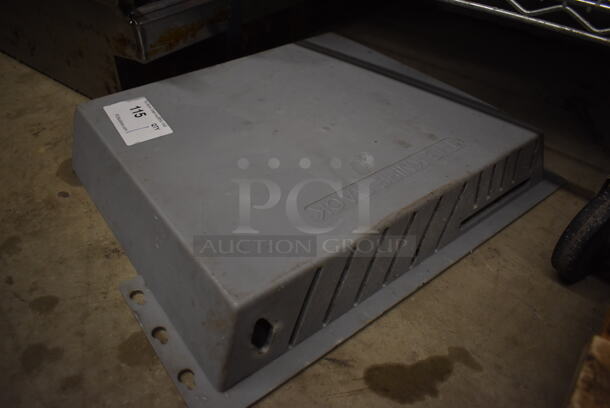 Gray Poly Wall Mount Knife Rack. 20x3x16 - Image 1 of 3