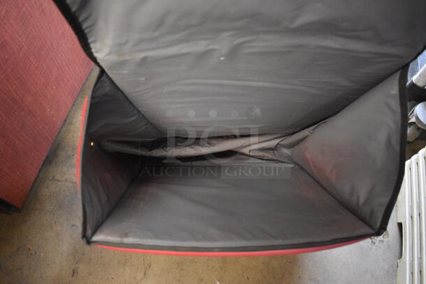 Red Insulated Pizza Food Delivery Bag. 20x20x12 - Image 3 of 3