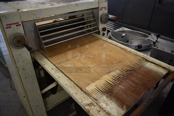 Ostali Metal Commercial Floor Style Reversible Dough Sheeter on Commercial Casters. 220 Volts. - Image 5 of 12