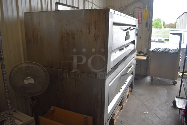 Montague 25P-2 Hearth Bake Legend Double Deck Natural Gas Powered Pizza Ovens with Stones. 2 Times Your Bid. - Image 2 of 11