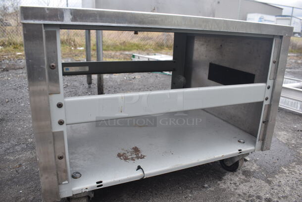 Metal Equipment Stand w/ Under Shelf on Commercial Casters. 27x23.5x19 - Image 3 of 4