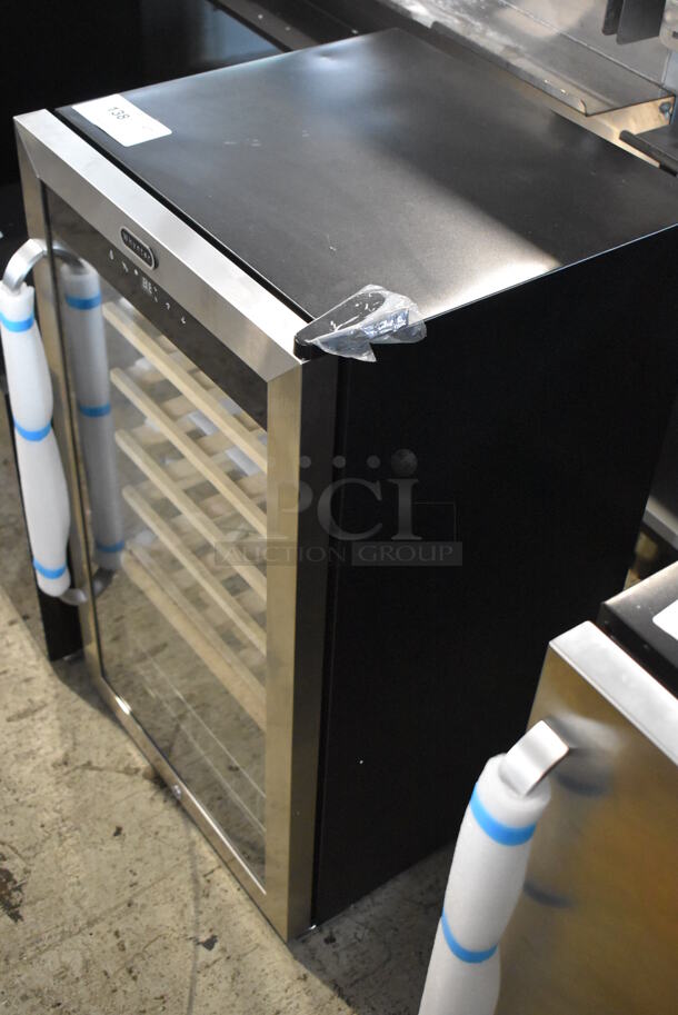 BRAND NEW SCRATCH AND DENT! Whynter FWC-341TS Stainless Steel Commercial Wine Chiller Merchandiser. 115 Volts, 1 Phase. Tested and Working! - Image 3 of 6