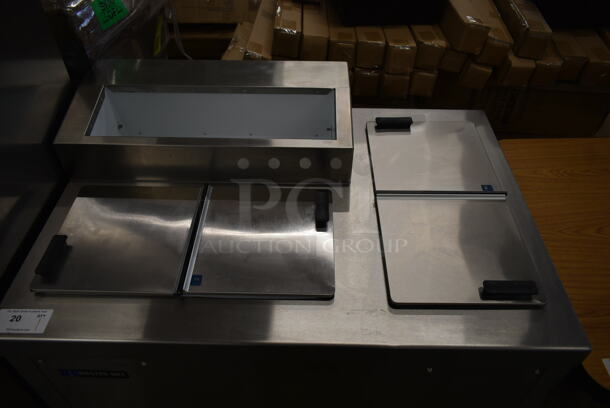 Master-Bilt FLR-60 SE Stainless Steel Commercial Freezer w/ 2 Center Hinge Lids and Topping Rail. 115 Volts, 1 Phase. Tested and Working! - Image 2 of 6