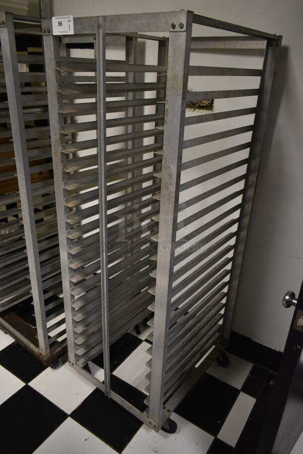 Metal Commercial Pan Transport Rack on Commercial Casters. (kitchen #2) - Image 2 of 4