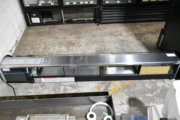 BRAND NEW SCRATCH AND DENT! Hoshizaki HNC-210BA-R-SLH Metal Commercial Countertop Sushi Display Case Merchandiser. See Pictures for Broken Glass. 115 Volts, 1 Phase. Tested and Working! - Image 4 of 5