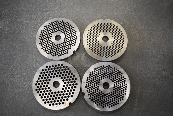 4 Metal Meat Grinder Plates. 3.25x3.25x0.5. 4 Times Your Bid! - Image 3 of 3