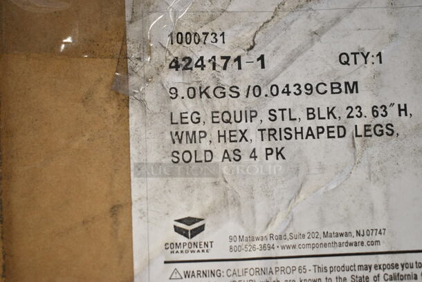 BRAND NEW SCRATCH AND DENT! Vulcan 1000731 LEGSET-FT/PT Legs - 4/Set - Image 2 of 4