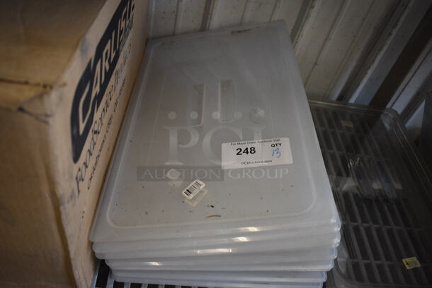 ALL ONE MONEY! Lot of 13 Poly Full Size Drop In Bin Lids - Image 2 of 3