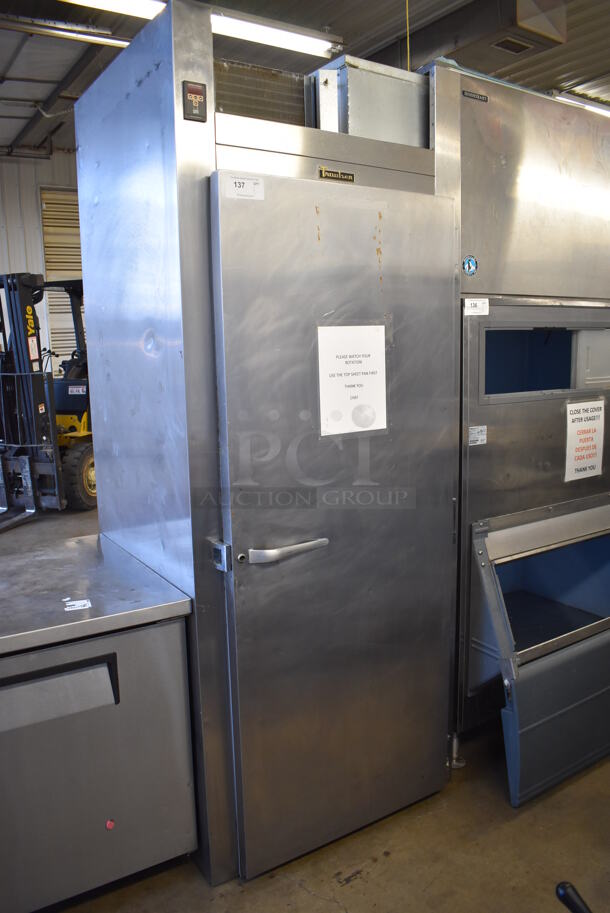 Traulsen RRI132HUT-FHS ENERGY STAR Stainless Steel Commercial Single Door Roll In Rack Proofer. 115 Volts, 1 Phase. 35.5x36x89. Tested and Powers On But Does Not Get Cold
