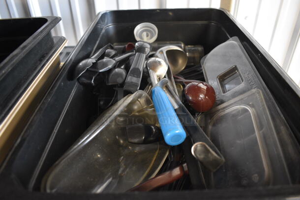 ALL ONE MONEY! Lot of Various Utensils in Black Full Size Drop In Bin! - Image 3 of 3