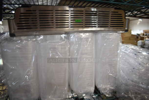2 BRAND NEW SCRATCH AND DENT! Sets of 4 Clear Poly Hoppers w/ Drip Tray. 2 Times Your Bid! - Image 5 of 7