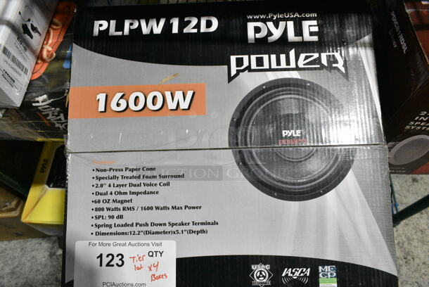 4 IN ORIGINAL BOX! Items Including Pyle 8" Mid Bass Speaker, Pyle PWMA50B PA Voice Amplifier, Scootkid. 4 Times Your Bid!  - Image 3 of 5