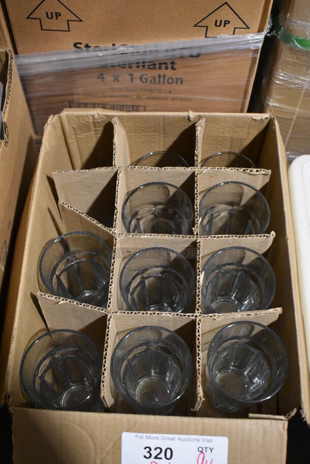 9 Various Glasses; 8 Rocks Glasses and 1 Beverage Glass. 3.5x3.5x6.5, 3.25x3.25x4. 9 Times Your Bid! - Image 3 of 3