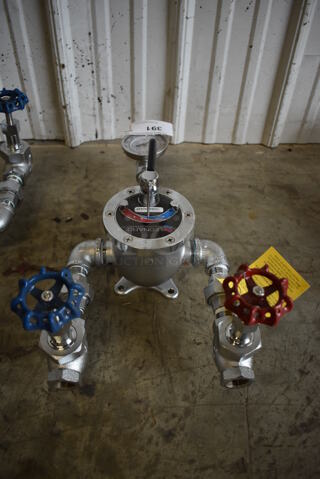 BRAND NEW! Leonard Thermostatic TM Metal Steam and Water Mixing Valve. 10x19x8