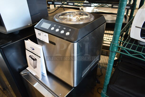BRAND NEW SCRATCH AND DENT! Whynter ICM-201SB 2.1 Quart Countertop Automatic Ice Cream Maker. 115 Volts, 1 Phase. Tested and Working! - Image 3 of 8