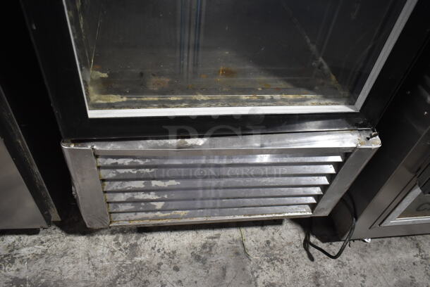 2015 Atosa MCF8705 Stainless Steel Commercial Single Door Reach In Cooler Merchandiser w/ Poly Coated Racks on Commercial Casters. 115 Volts, 1 Phase. Tested and Powers On But Does Not Get Cold - Image 2 of 6