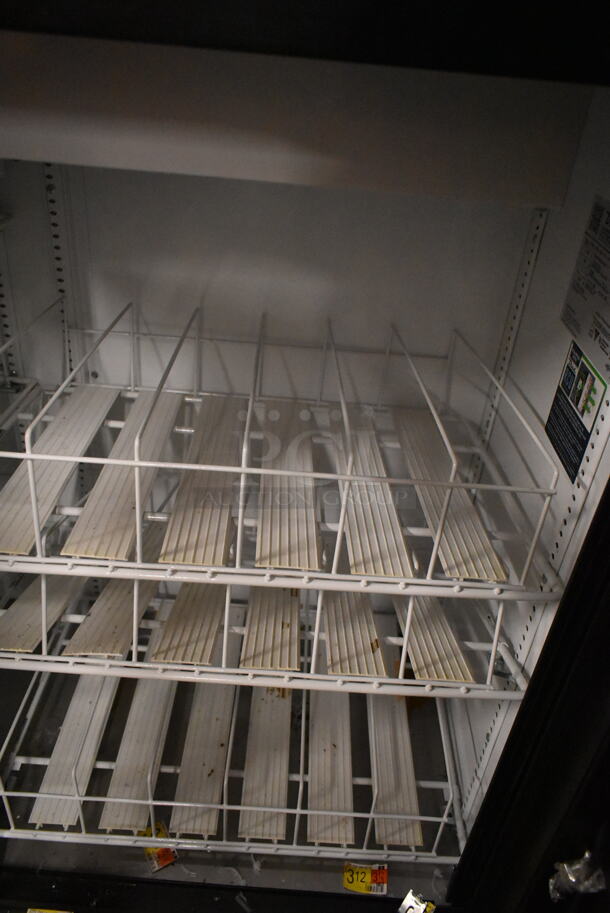 2019 True GDM-41SL-48-HC-LD Metal Commercial 2 Door Reach In Cooler Merchandiser w/ Poly Coated Racks. 115 Volts, 1 Phase. Tested and Powers On But Does Not Get Cold - Image 3 of 5