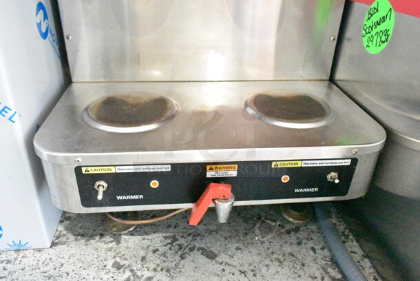 Grindmaster AP-400E Stainless Steel Commercial Countertop Dual Coffee Machine w/ hot Water Dispenser. 208/240 Volts, 1 Phase.  - Image 2 of 7