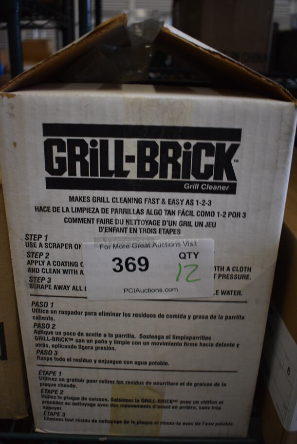 ALL ONE MONEY! Box of 12 BRAND NEW IN BOX! Grill Bricks! 8x3.5x3.5 - Image 3 of 3