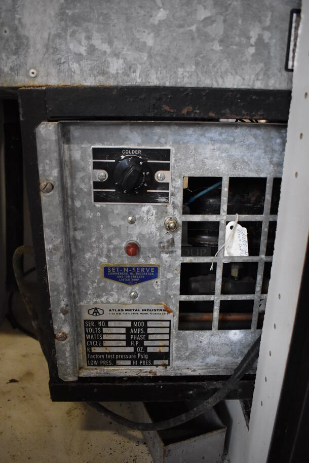 Atlas WCMD-4 Metal Commercial Cold Pan Drop In Unit in Cabinet. 115 Volts, 1 Phase. 65x33x40. Tested and Powers On But Does Not Get Cold - Image 10 of 10