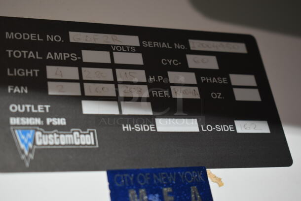 CustomCool GDF2R Stainless Steel Commercial 2 Door Reach In Cooler Merchandiser. Does Not Come w/ Remote Compressor. - Image 5 of 7