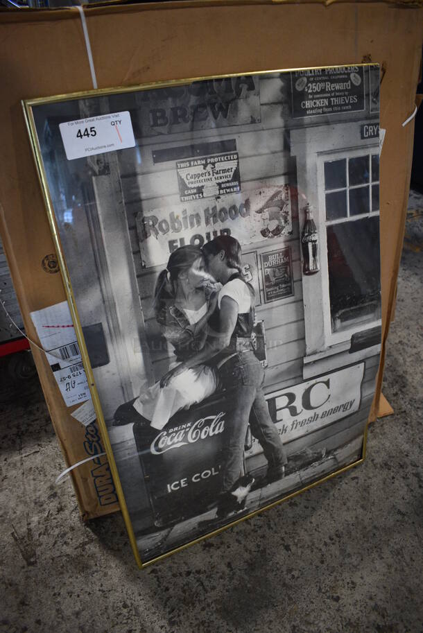 Framed Coca Cola Poster. 24.5x1x36.5 - Image 3 of 3