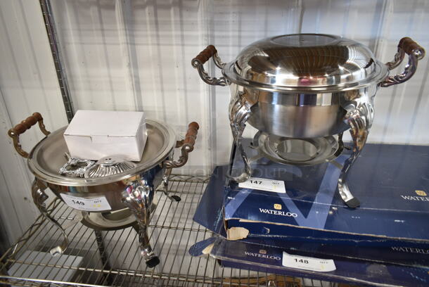2 BRAND NEW SCRATCH AND DENT! Choice Classic 5 Qt. Round Chafer. Missing 1 Lid. 2 Times Your Bid! - Image 2 of 7