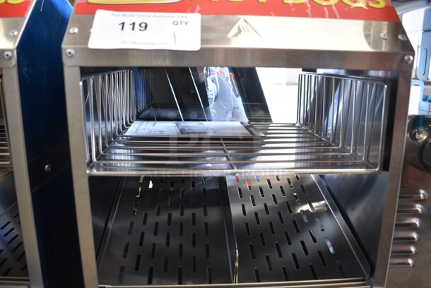 BRAND NEW SCRATCH AND DENT! 2023 Avantco 177HDS175 Stainless Steel Commercial Countertop 175 Dog / 40 Bun Hot Dog Steamer. 120 Volts, 1 Phase. Tested and Does Not Power On - Image 3 of 8