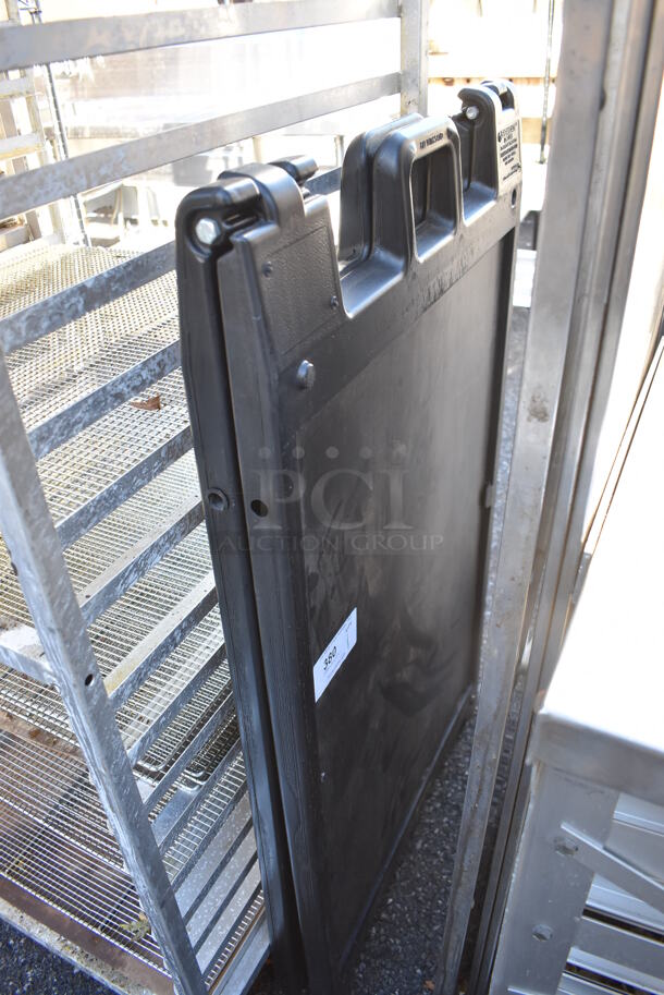 Black Poly A Frame Sidewalk Sign. 27x33x43 - Image 1 of 3