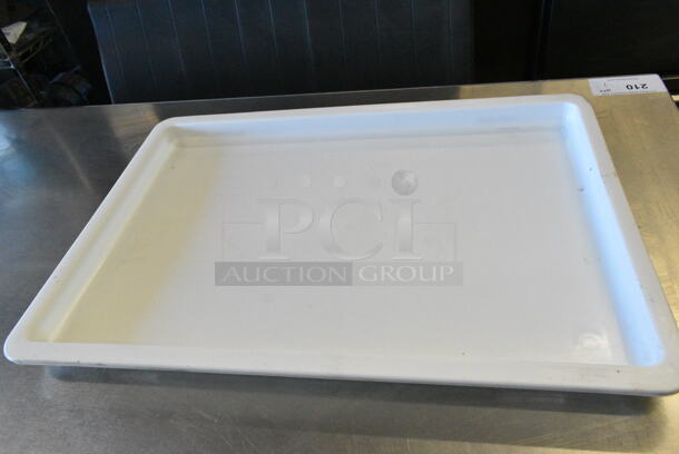 2 Box of 6 BRAND NEW SCRATCH AND DENT! 176DB1826LID Baker's Lane 18" x 26" White Heavy-Duty Polypropylene Dough Proofing Box Lid. 2 Times Your Bid!  - Image 5 of 6