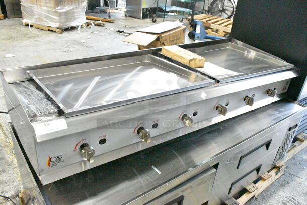 BRAND NEW SCRATCH AND DENT! 2023 Cooking Performance Group CPG 351CRCPG72NL Stainless Steel 72" Gas Radiant Charbroiler. 240,000 BTU.  - Image 7 of 11