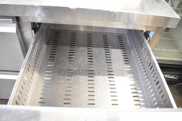 Avantco 178SSPPT3 Stainless Steel Commercial Pizza Prep Table w/ 6 Drawers on Commercial Casters. 115 Volts, 1 Phase. Tested and Does Not Power On - Image 6 of 12
