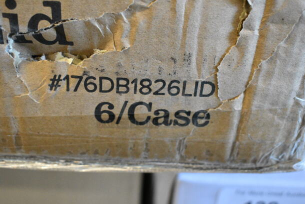 2 Box of 6 BRAND NEW SCRATCH AND DENT! 176DB1826LID Baker's Lane 18" x 26" White Heavy-Duty Polypropylene Dough Proofing Box Lid. 2 Times Your Bid!  - Image 6 of 6