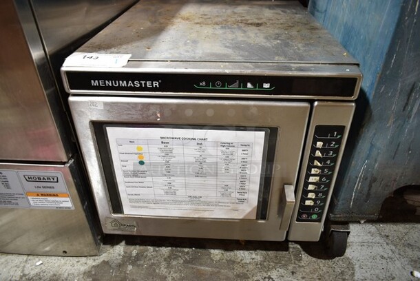 2015 Menumaster MRC30S2 Stainless Steel Commercial Countertop Microwave Oven. 208/240 Volts, 1 Phase. - Item #1114170