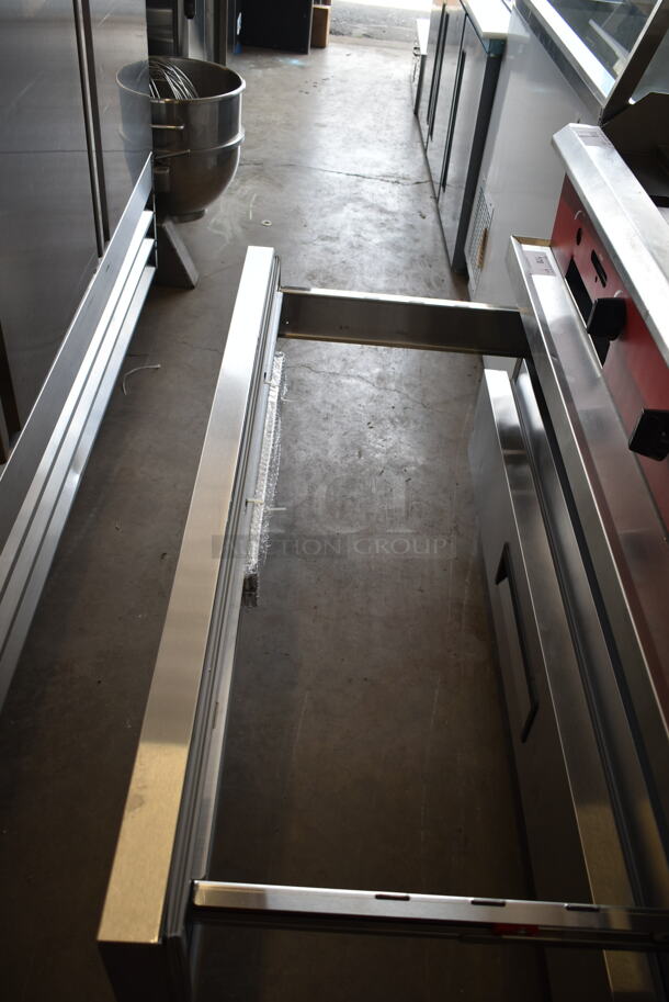 BRAND NEW SCRATCH AND DENT! 2023 Avantco 178CBE60HC Stainless Steel Commercial 2 Drawer Chef Base on Commercial Casters. 115 Volts, 1 Phase. Tested and Working! - Image 6 of 9