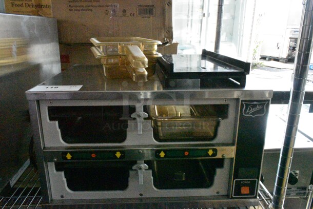 Duke FWM3-22DQ5-120 Stainless Steel Commercial Countertop Dedicated Holding Bin. 120 Volts, 1 Phase. Tested and Working! - Image 2 of 6