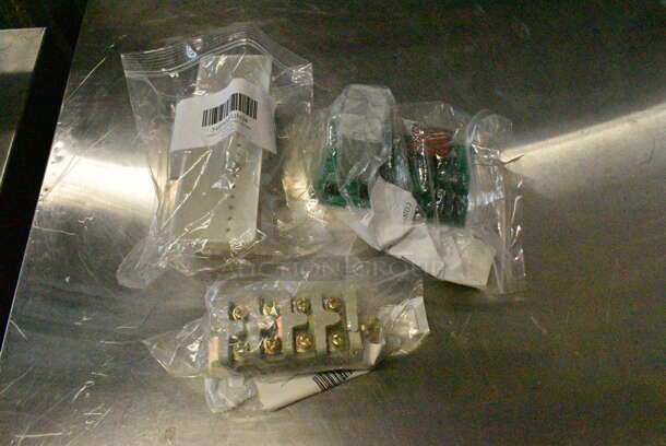 ALL ONE MONEY! Lot of Various Items Including 351702873L Cooking Performance Group, Oven Terminal Block for ER-60, 348PEMPB94 POWER BOARD 110-220V 60 HZ UL FOR 348PEM9 AND 348PEM4, 348PEMFUN94 Funnel for 348PEM9 and 348PEM4.  - Image 3 of 5