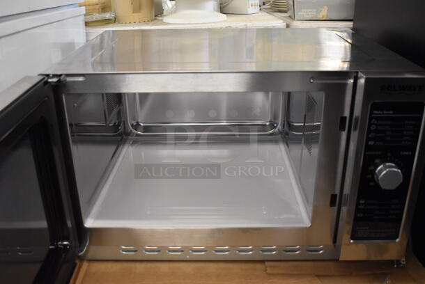 BRAND NEW IN BOX! 2022 Solwave 180MW112D Stainless Steel Commercial Countertop Microwave Oven. 120 Volts, 1 Phase. 22x18x13.5 - Image 5 of 6