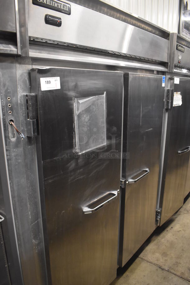 Continental 2FE ENERGY STAR Stainless Steel Commercial 2 Door Reach In Freezer on Commercial Casters. 115 Volts, 1 Phase. 57x34x82. Tested and Powers On But Does Not Get Cold - Image 2 of 6