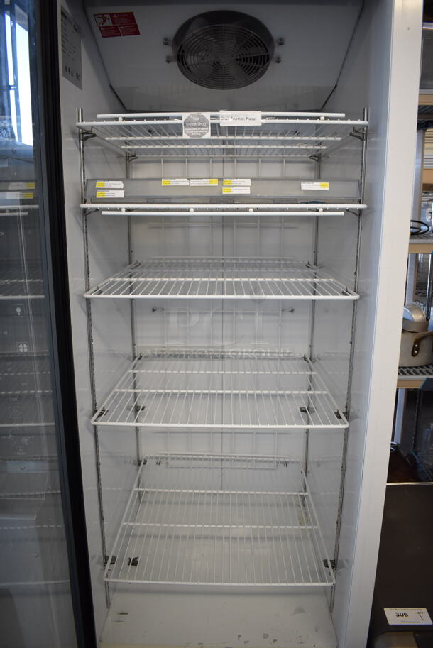 Master-Bilt BMG-23P Metal Commercial Single Door Reach In Cooler Merchandiser w/ Poly Coated Racks. 115/208-230 Volts, 1 Phase. 27x33x79. Tested and Working! - Image 8 of 8