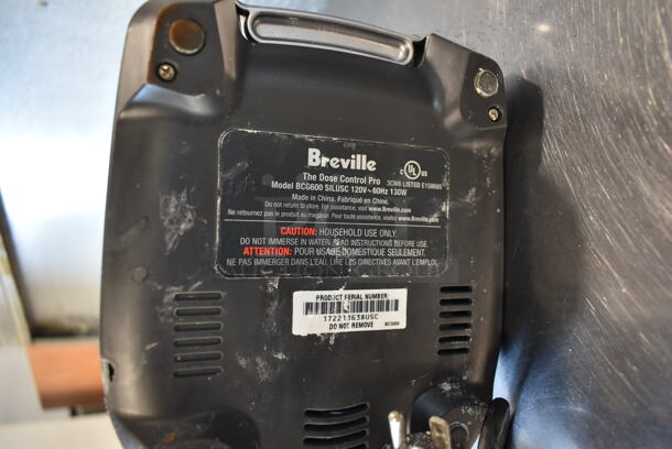 Breville BCG600 Metal Countertop Espresso Bean Grinder. 120 Volts, 1 Phase. Tested and Does Not Power On - Image 6 of 6