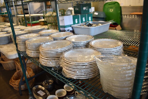 ALL ONE MONEY! Tier Lot of Various Items Including Ceramic Plates and Glass Fish Shaped Dishes - Image 9 of 10